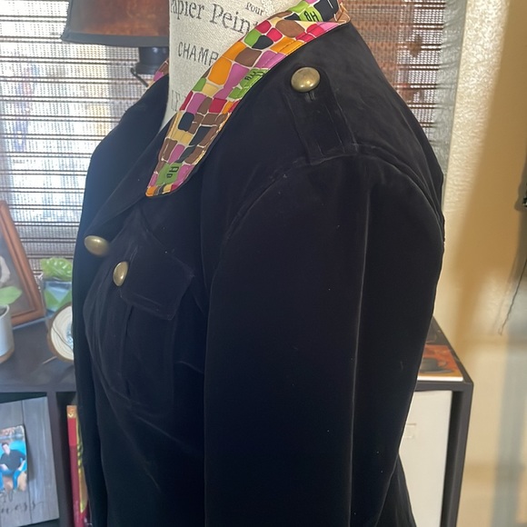 Andrea Becker Retro Jacket Brass Style Buttons Size 10 - Picture 8 of 11